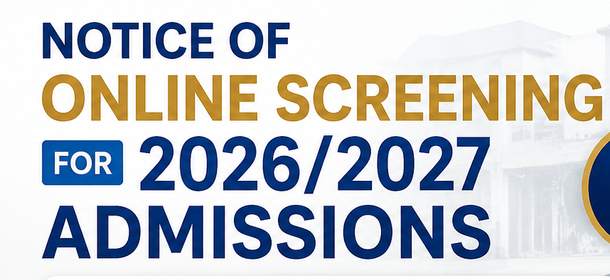 Admission Notice